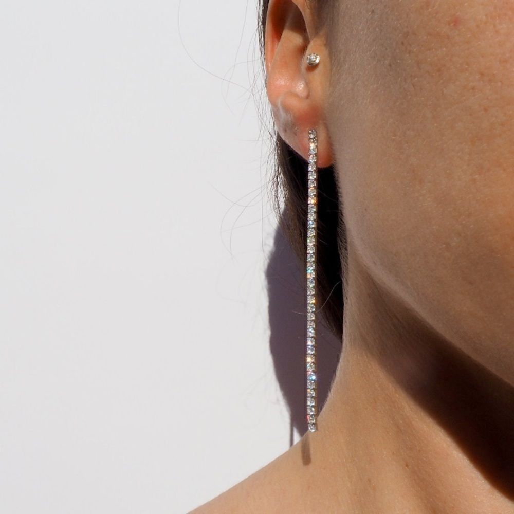 Rhinestone Dropearrings 276